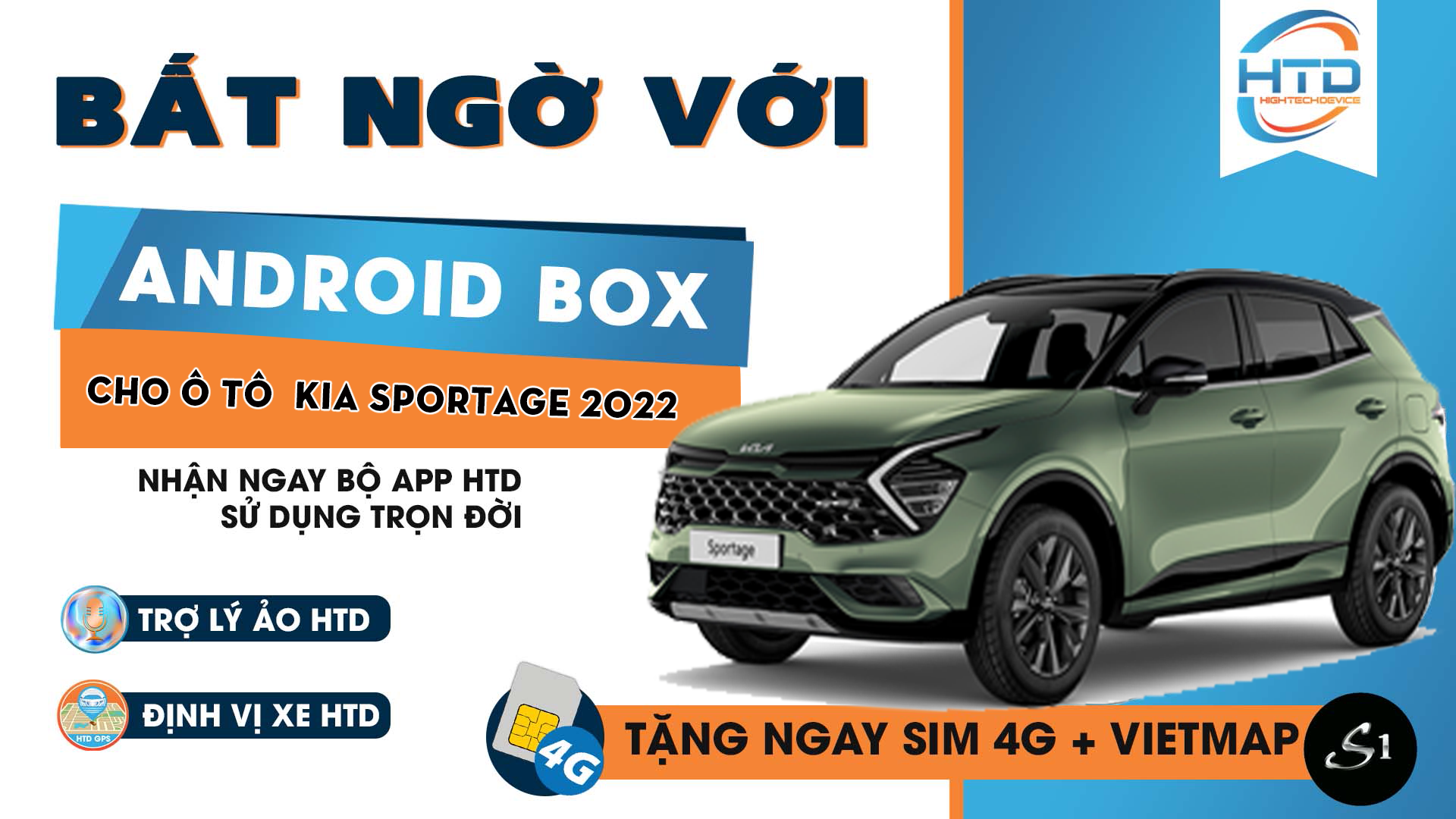 android box cho kia sportage 2022